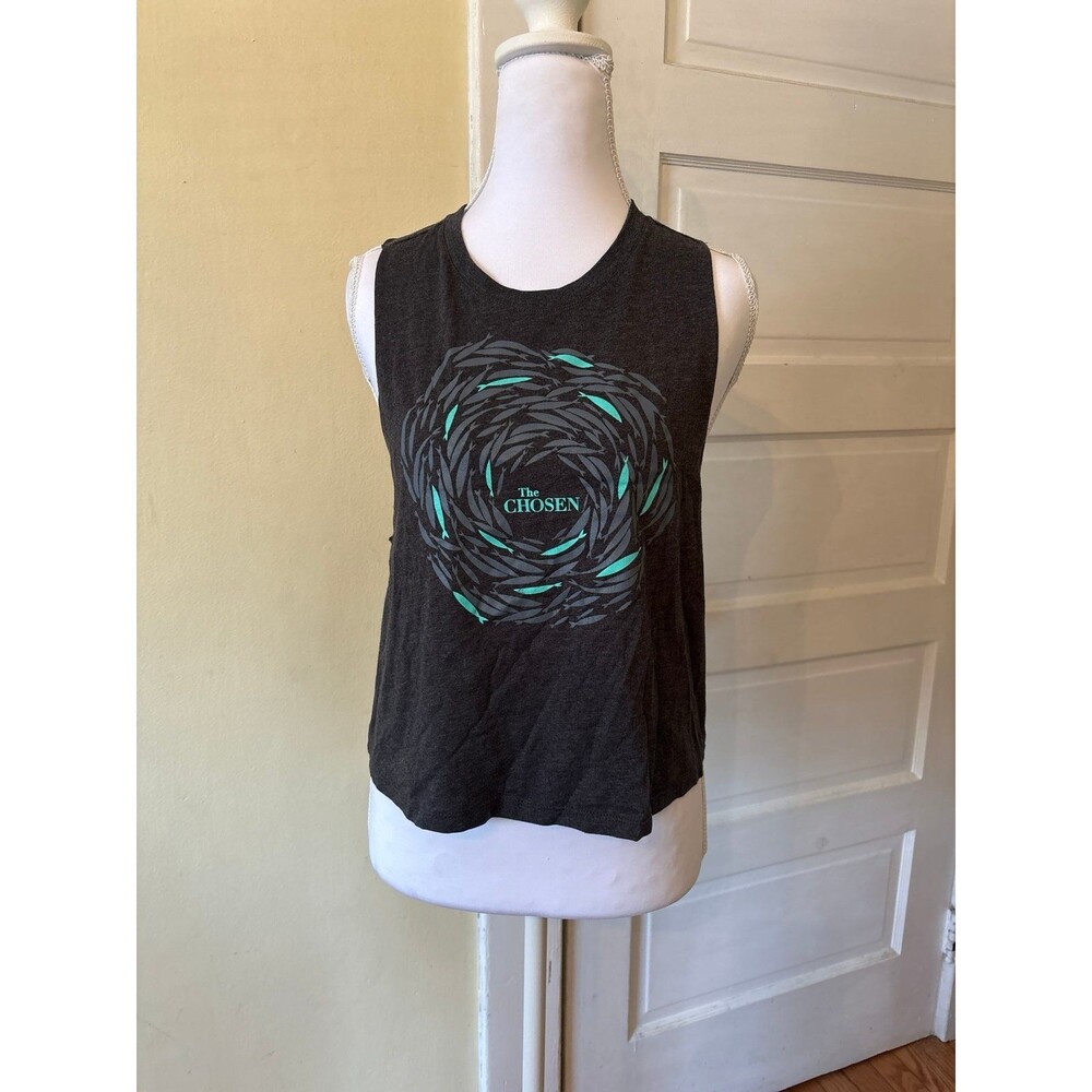 Tank Top womens wide strap Christian The Chosen cotton crew neck graphic tee nwo